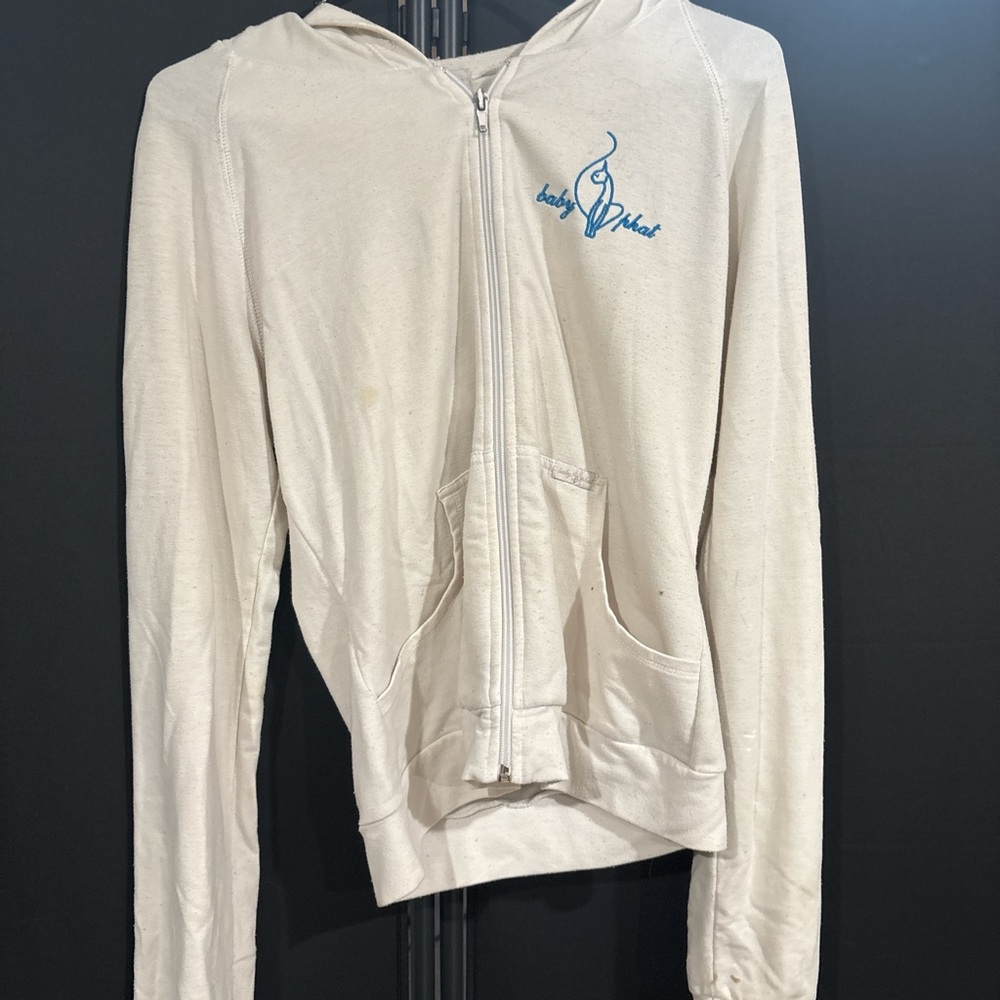 Baby Phat Cream Hoodie with Blue Logo